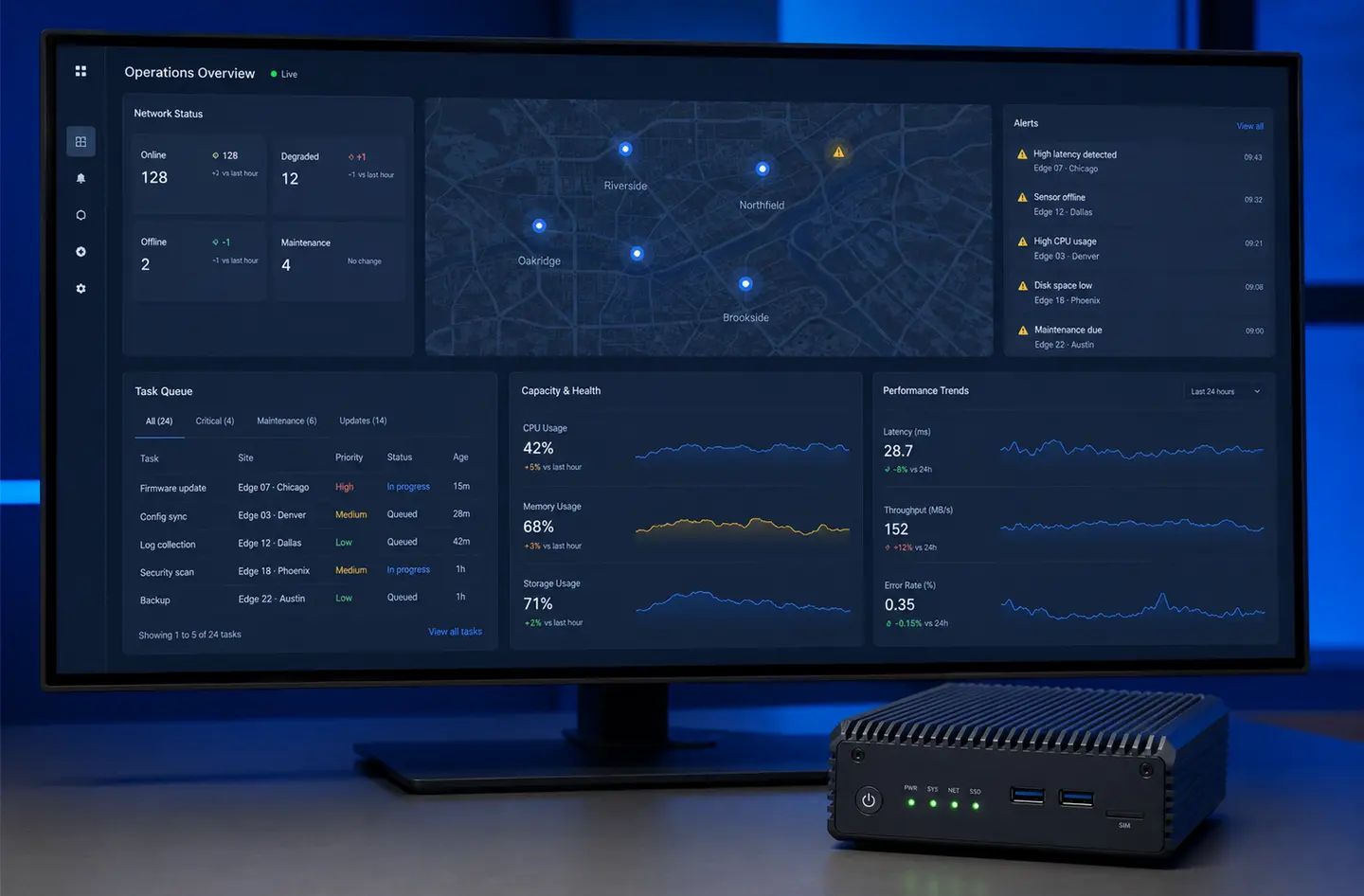 Operations dashboard software project
