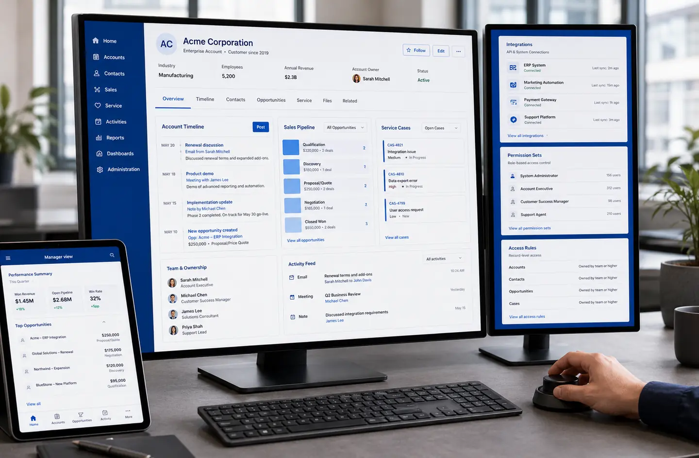 Enterprise CRM and ERP project