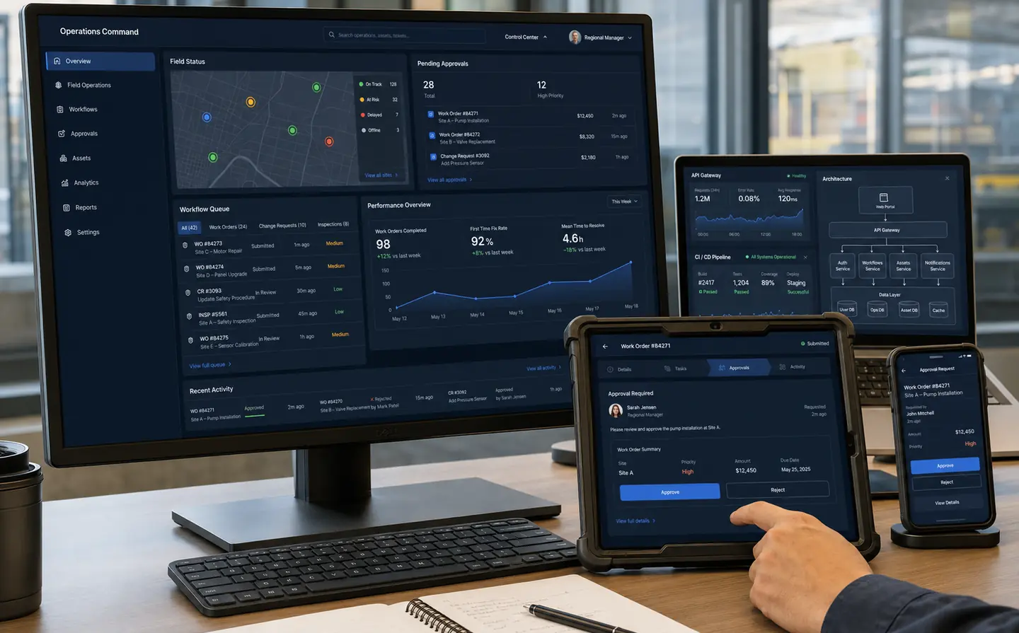 Enterprise cross-platform dashboard