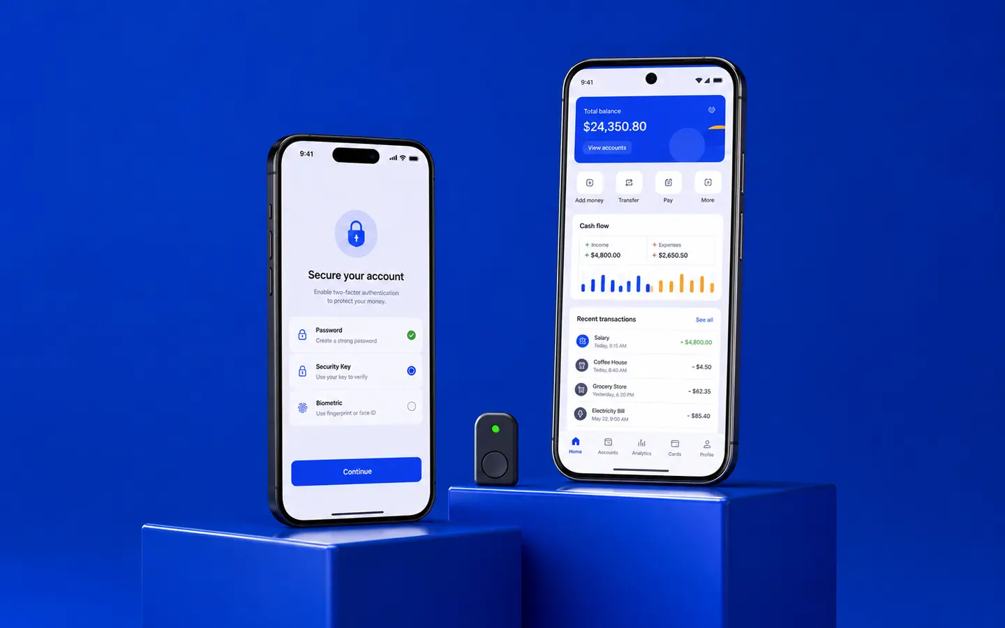 Flutter fintech application
