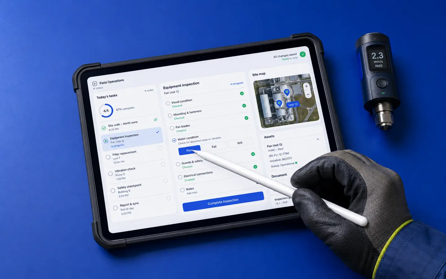 Operations iPad app interface