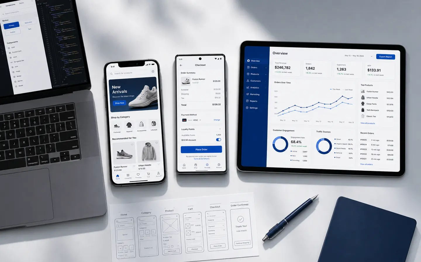 Cross-platform ecommerce application