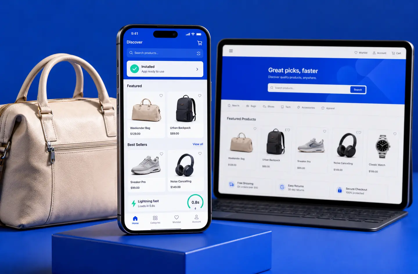 eCommerce PWA development project