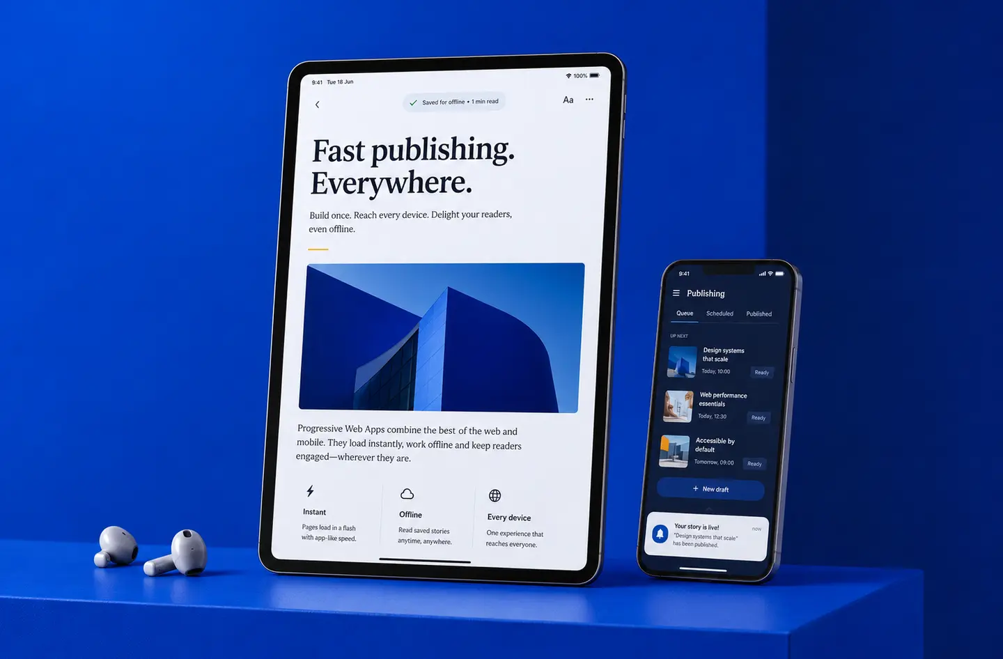 Media PWA development project