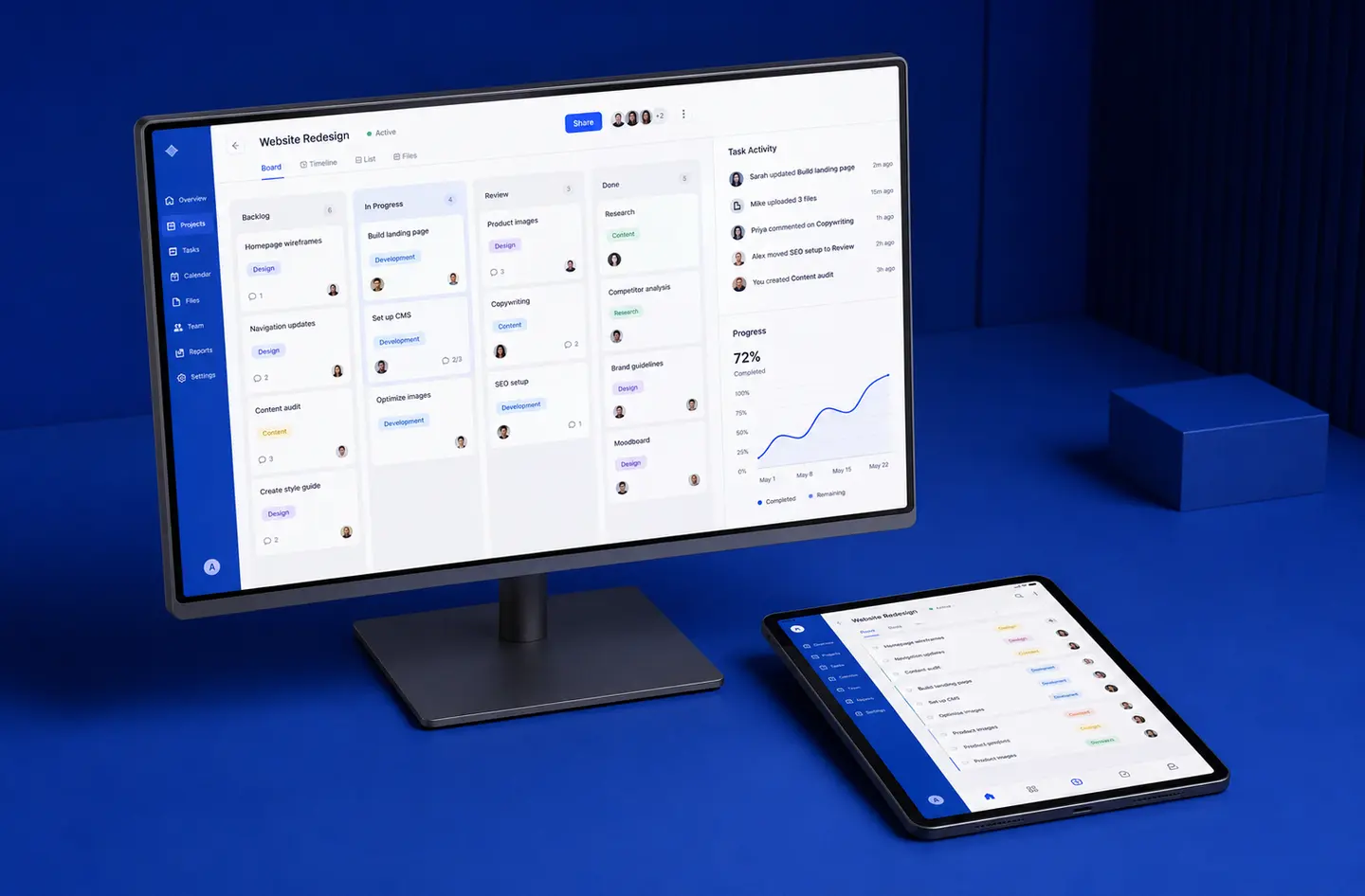 SaaS PWA development project