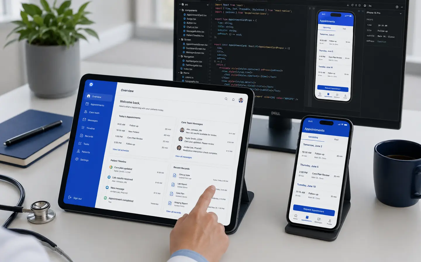 React Native healthcare platform