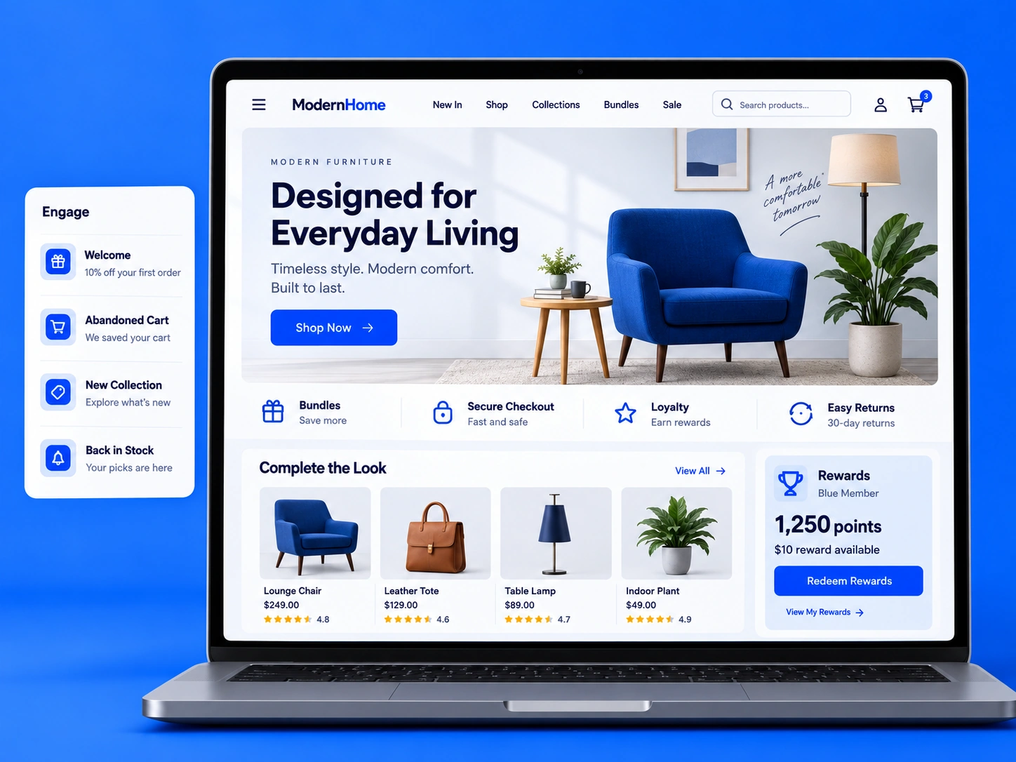 Premium ecommerce storefront for a large Magento catalogue