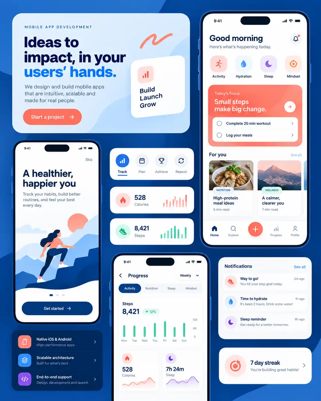 Mobile app development project showcase